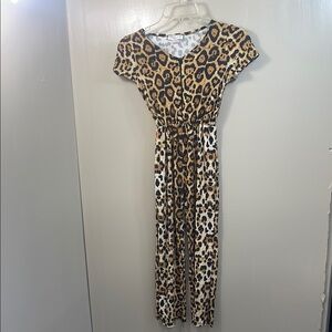 Pinc premium‎ Leopard Print girls romper size 7/8